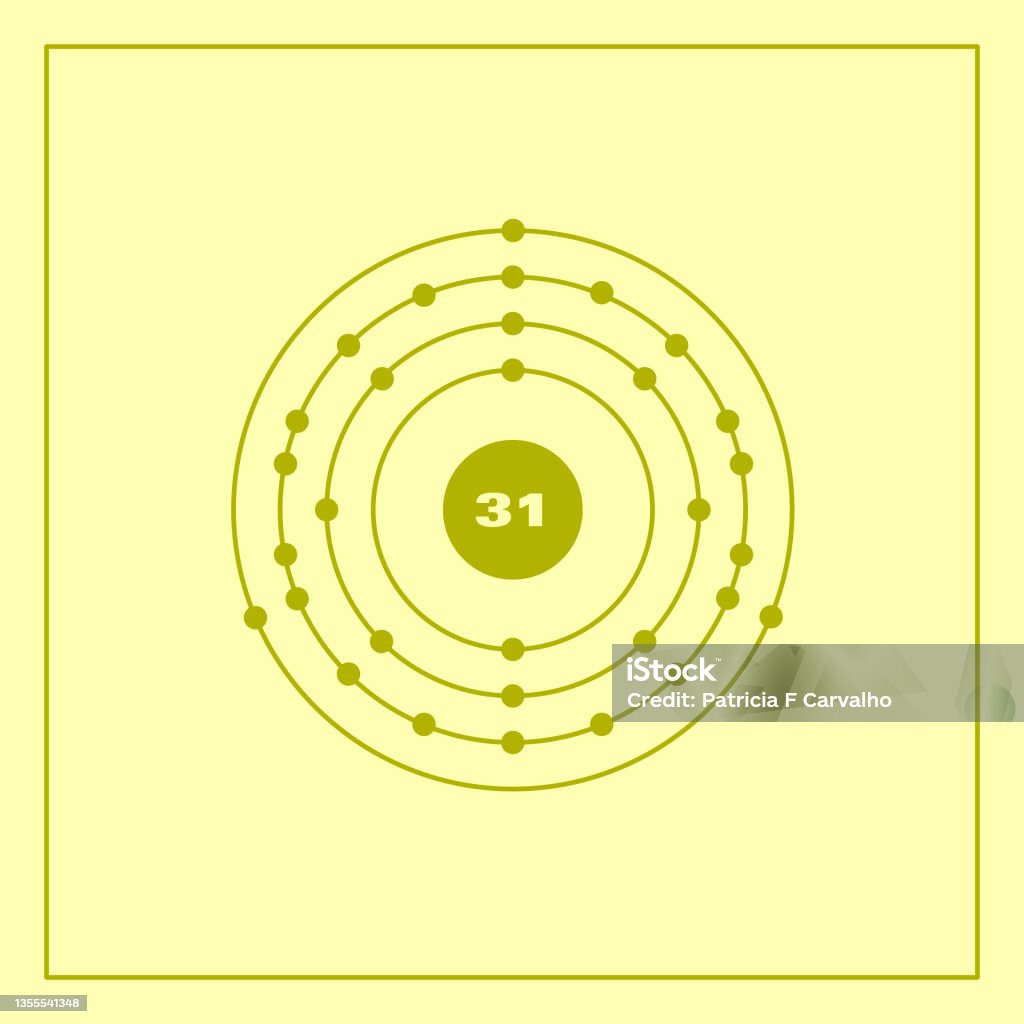 Gallium Element Model Gallium Atom Stock Illustration - Download Image Now - Atom, Balance ...