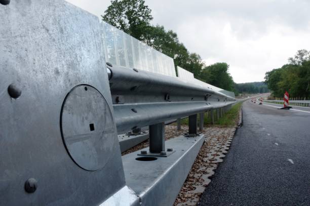 istock Guardrail for the new highway 1355542884