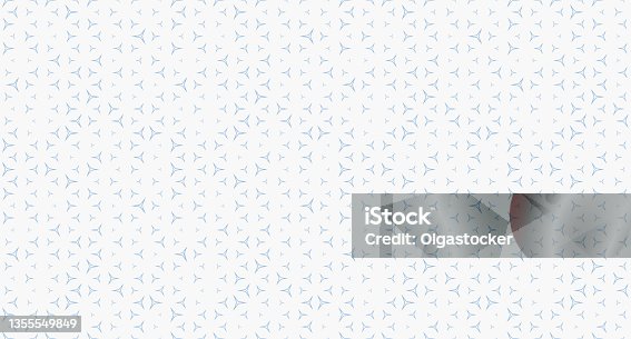 istock Subtle vector seamless pattern with small linear triangles. Modern background 1355549849