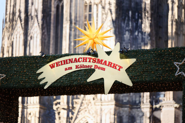Cologne, Germany - November 22, 2021: christmas market at cologne cathedral