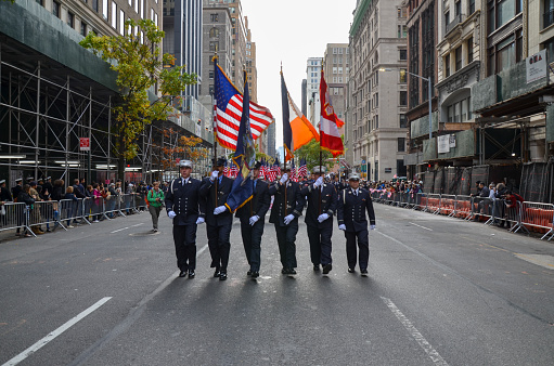 Thousands from more than 300 units in the Armed Forces took part in the Annual Veterans Day Parade along the 5th Avenue in New York City on November 11, 2021.