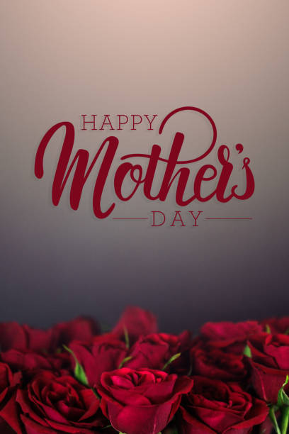 Happy Mother’s Day card with red roses