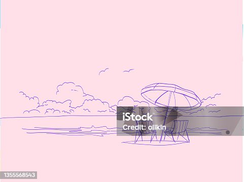 istock pink background beach 1355568543