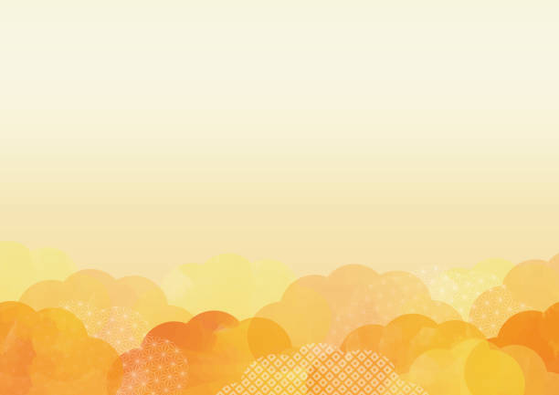 水彩日本パターンの背景 - abstract autumn backgrounds beauty点のイラスト素材／クリップアート素材／マンガ素材／アイコン素材