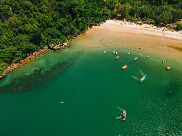 istock high angle sea, high angle beach, high angle island 1355579308