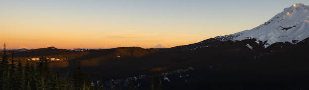 istock Panoramic view of the snow-capped Mount Hood 1355580874