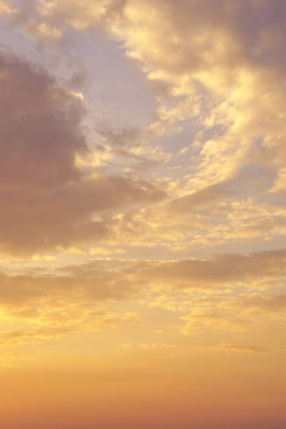 istock vertical image of beautiful evening sky and clouds for background. 1355593763