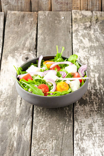 istock Overhead shot of vegetarian salad 1355593912