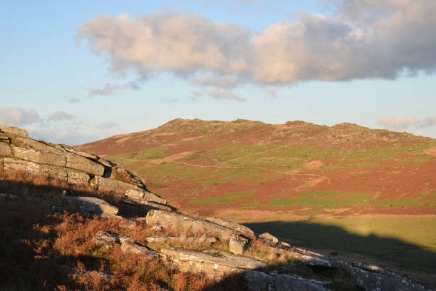 istock Brown Willy Cornwall's highest point from Garrow Tor Bodmin Moor at sunset 1355615014