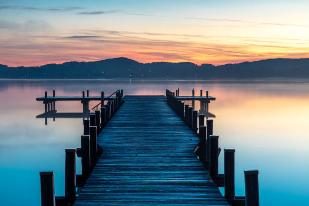 istock Dawn at Lake Woerthsee 1355616397