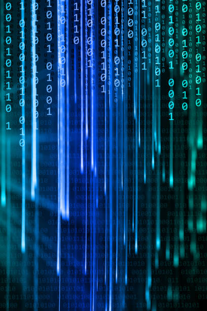 Vertical Green Binary Code