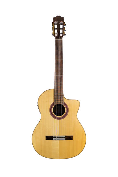istock wooden acoustic guitar isolated over white background 1355621175