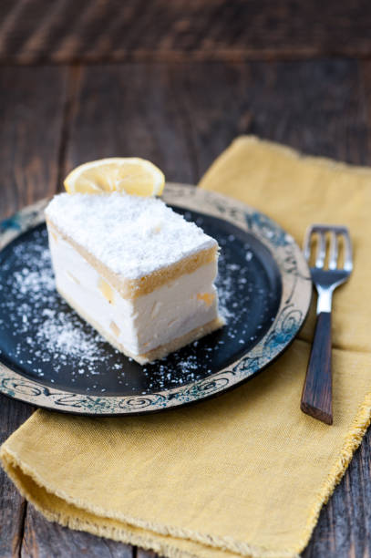 istock Vanilla slice or mille-feuille pastry 1355625482