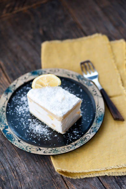 istock Vanilla slice or mille-feuille pastry 1355625505