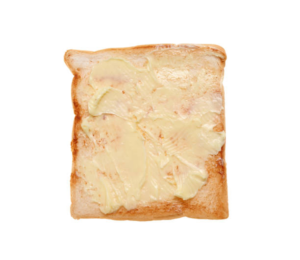 istock Slices toast bread isolated on white background 1355627163