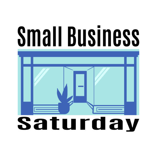 Small Business Saturday, Idea for poster, banner, flyer or postcard Small Business Saturday, Idea for poster, banner, flyer or postcard vector illustration small business stock illustrations
