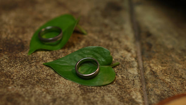 istock A pair of engagement and wedding rings 1355629141