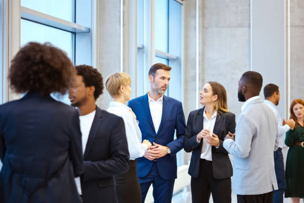 istock Business people in convention center 1355632600