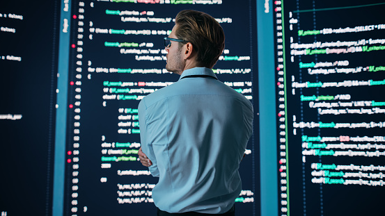 Innovative Startup Portrait Of Thoughtful Software Engineer Finding ...