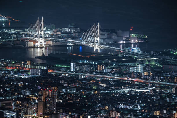 istock Night view of Kobe from Ichige 1355632675