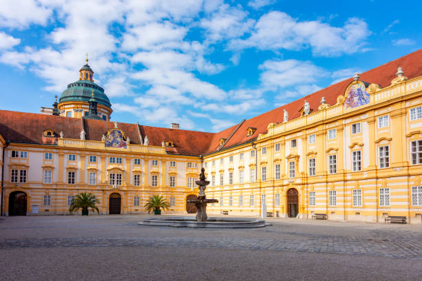 istock Melk abbey in Wachau valley, Austria 1355636308