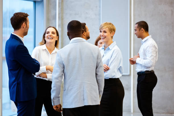 istock Entrepreneurs meeting in convention center 1355640520