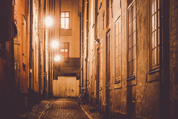 istock Night view of Gumla Tan Old Town 1355640748
