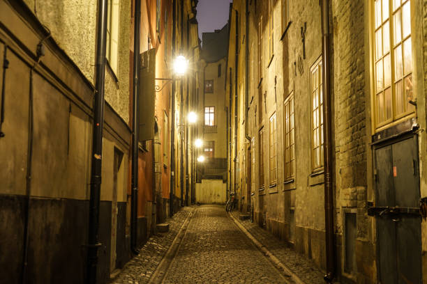 istock Night view of Gumla Tan Old Town 1355641365