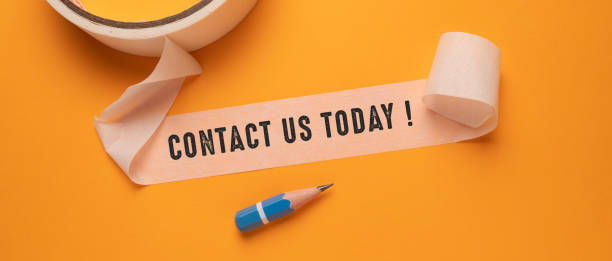 istock Close up of Contact Us Word 1355642032