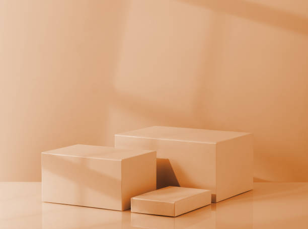istock Podium of different heights for product presentation 1355643906