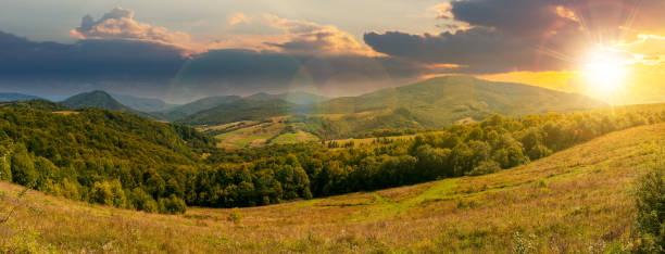 istock carpathian countryside in september at sunset 1355644212
