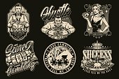 istock Gambling vintage emblems 1355647398