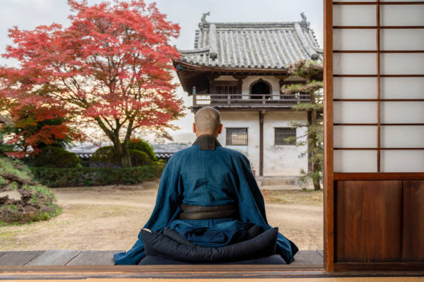 istock A Japanese Rinzai Buddhist priest is zazen 1355648352