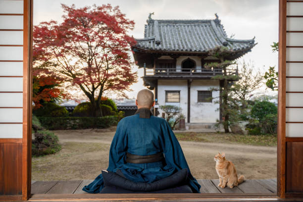istock A Japanese Rinzai Buddhist priest is zazen 1355648571