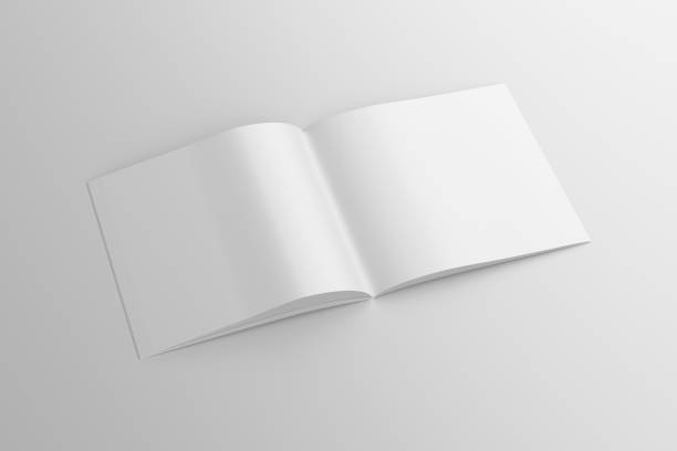 istock Horizontal brochure or booklet mock up on white background. 1355648815