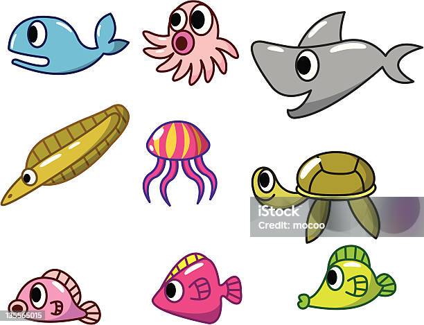 Cartoon Aquarium Fish Icons Stock Illustration - Download Image Now - Africa, Animal, Animal Wildlife