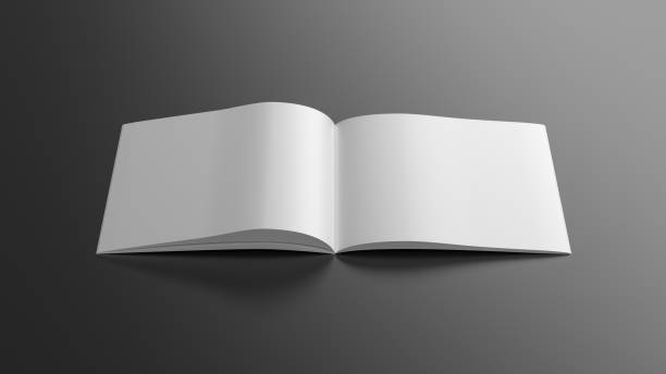 istock Square brochure or booklet mock up on black background. 1355650840