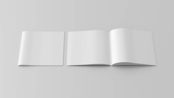 istock Square brochure or booklet mock up on white background. 1355651156