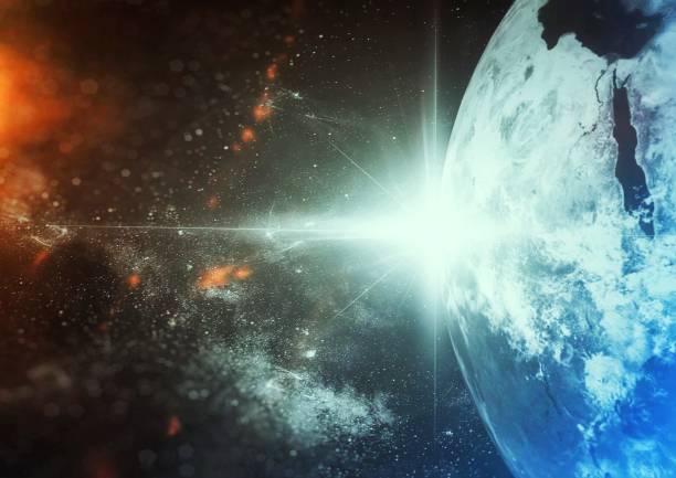 istock Illustration of outer space with the concept of science 1355651204