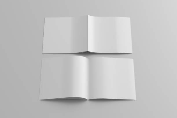istock Square brochure or booklet mock up on white background. 1355651242