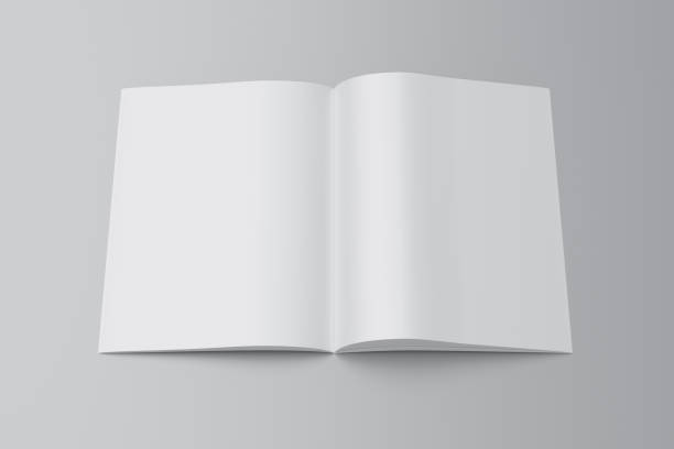 istock Vertical brochure or booklet mock up on white background. 1355653043