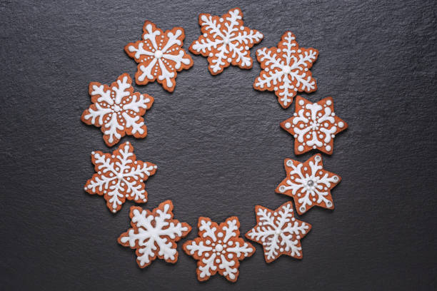 istock ring of gingerbread cookies on the slate table 1355653959