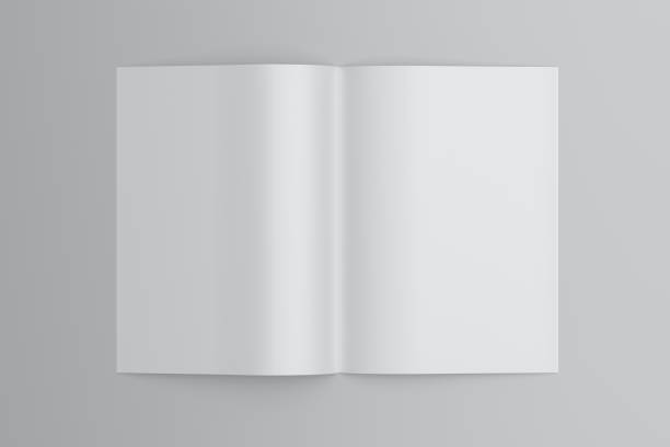 istock Vertical brochure or booklet mock up on white background. 1355653975