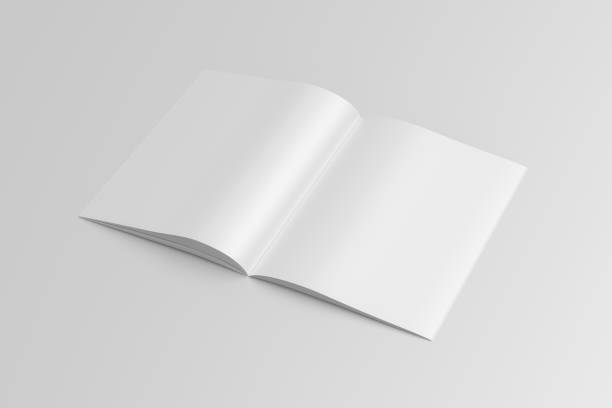 istock Vertical brochure or booklet mock up on white background. 1355654072