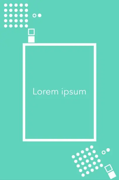 Vector illustration of abstract background Basic shape layout in minimalist style. Pastel tone vector background