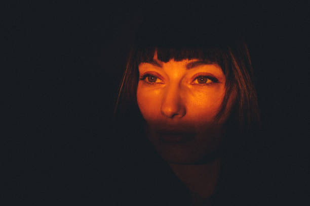 istock Light on eyes of woman 1355658878