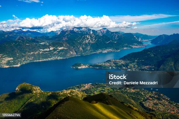 Panorama On Lake Como Stock Photo - Download Image Now - Como - Italy, Lombardy, Lake