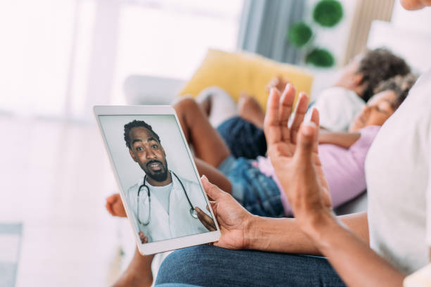 istock Online consultation with their doctor. 1355664477