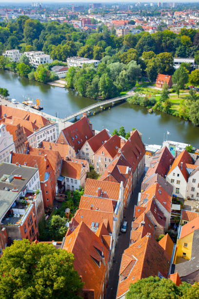 istock Lubeck city from above 1355665641
