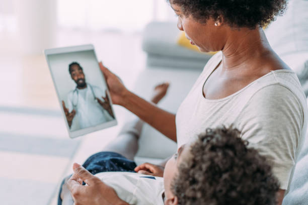 istock Online consultation with their doctor. 1355666519